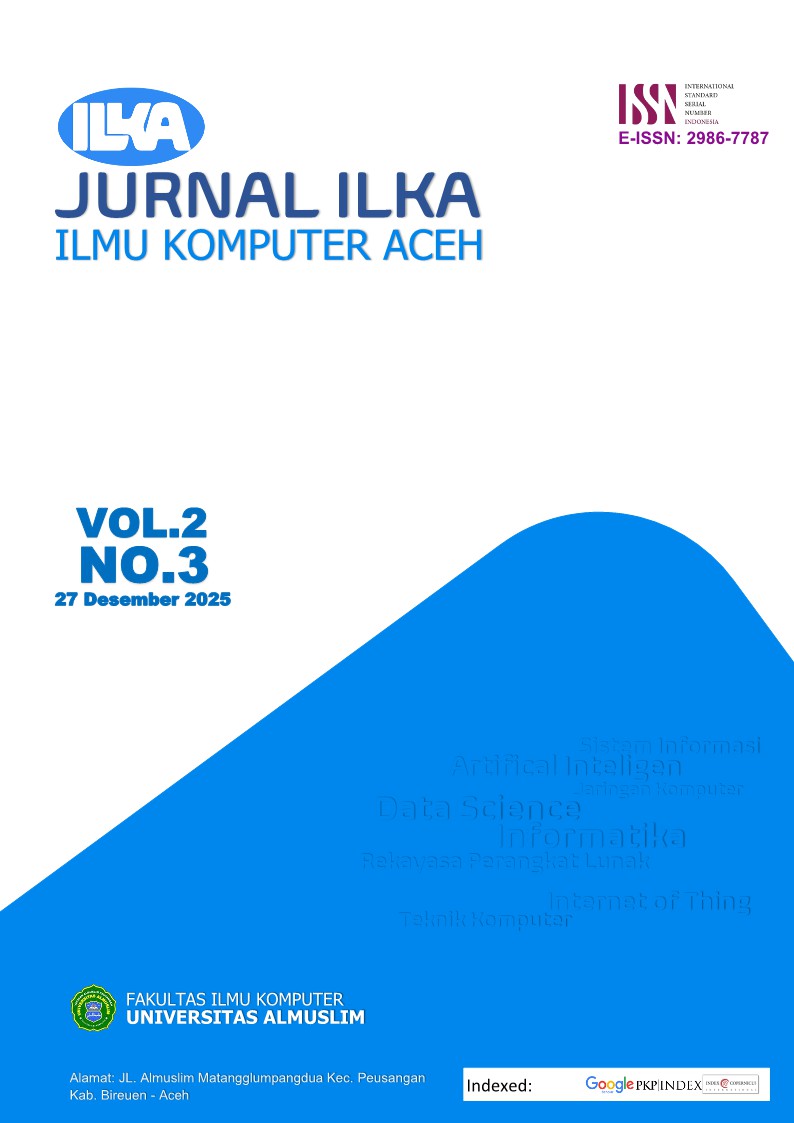 					Lihat Vol 2 No 3 (2025): Jurnal Ilmu Komputer Aceh
				