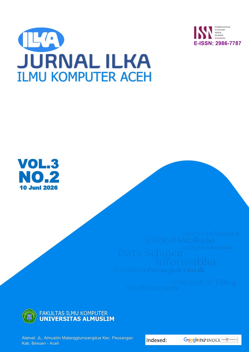 					Lihat Vol 3 No 2 (2026): Jurnal Ilmu Komputer Aceh
				